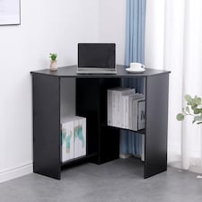 Computer Desk PC Laptop Table Corner Home Office Study Gaming | Black
