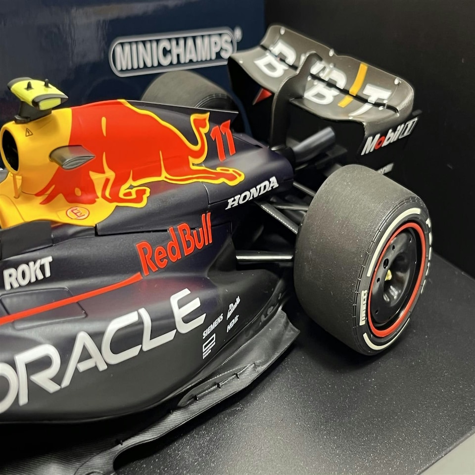 image 1 of Sergio Perez #11 Red Bull Racing RB19 Winner Saudi Arabian GP 2023 1:18 Minichamps 110230111