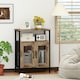 image 9 of COSTWAY Wine Cabinet Sideboard Kitchen Storage Cabinet N/A