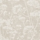image 1 of Grandeco Cow Parsley Organic Foliage Trail Wallpaper, Natural Taupe | Brown | Natural | 5.32