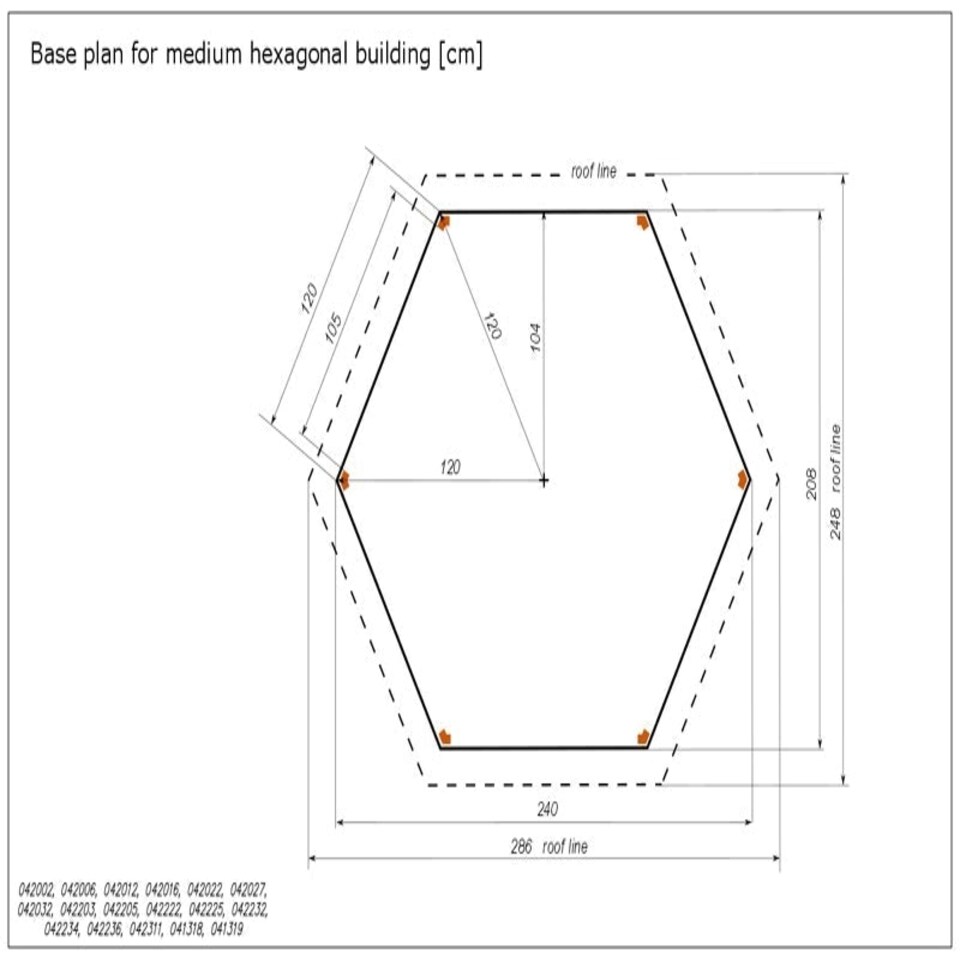 image 1 of Brompton Medium Gazebo - Pressure Treated Timber - L240 x W240 x H295 cm