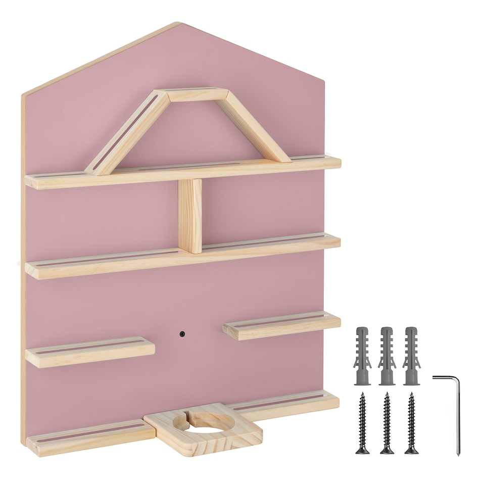 image 1 of Floating Shelf Mylittle Story - for up to 50 Tonies, house design | Pink | pink | 15,50 x 50 x 60 cm | 1
