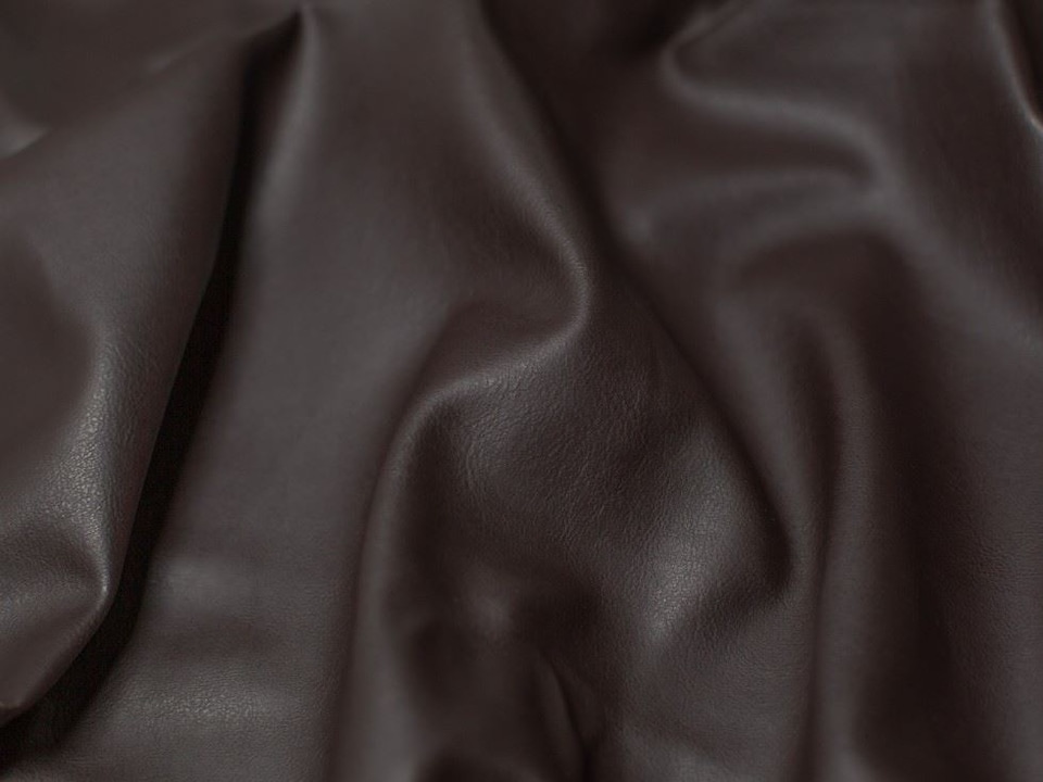 Minerva Core Range Brown Heavy Faux Leather Fabric for Bag Making, Dressmaking, Upholstery, 140cm / 55" Wide - per metre