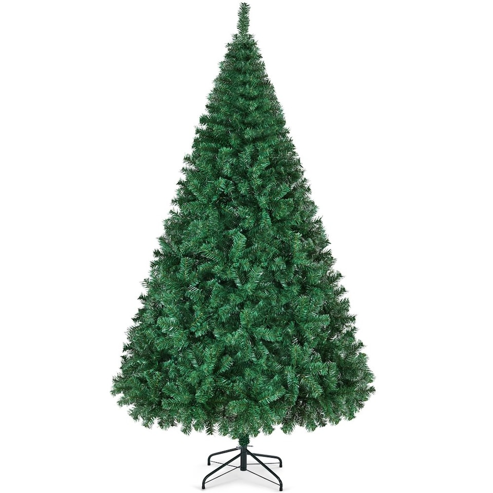 image 1 of Yaheetch 214 cm Tall Artificial Christmas Tree with Foldable Stand