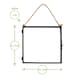 image 3 of Nicola Spring Hanging Metal Photo Frame - 8" x 8" - Black