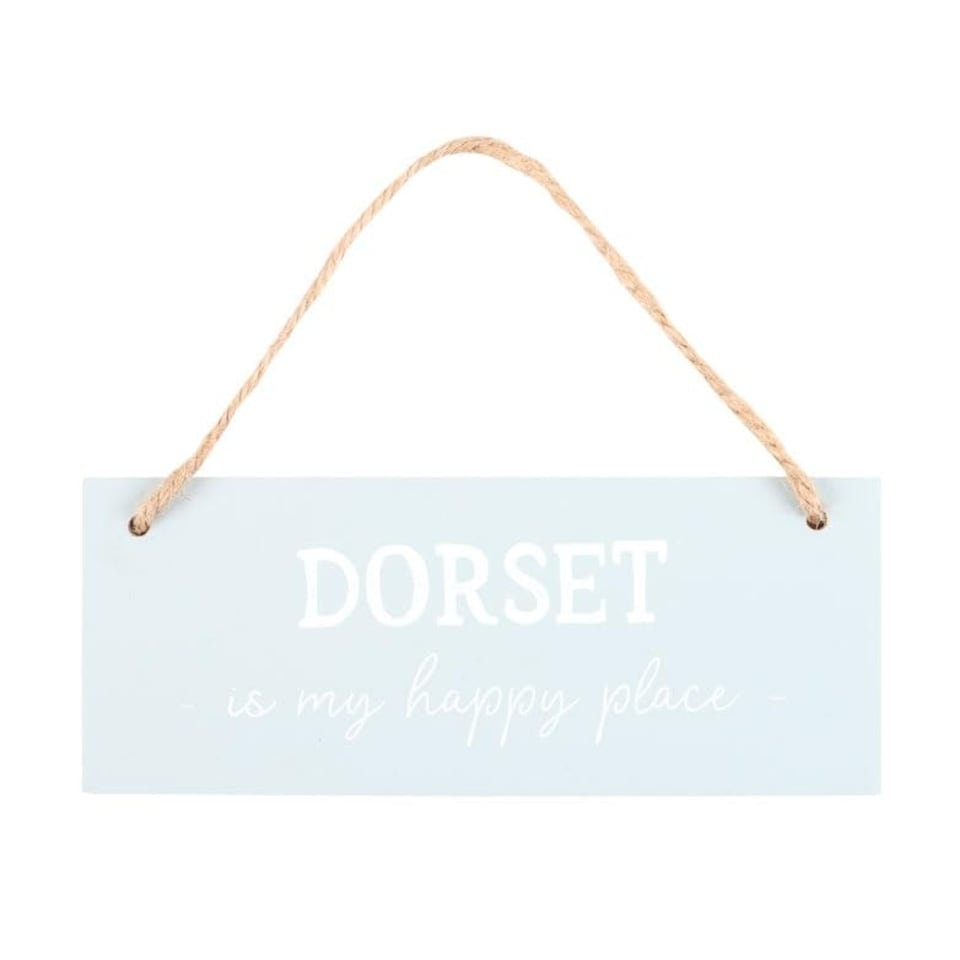 Dorset is My Happy Place Hanging Sign - MDF