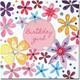 image 2 of Flowers Bright & Breezy Birthday Greeting Card Glitter Embellished Cards