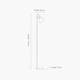 image 3 of Black and Brushed Brass Task Floor Lamp Black | Gold