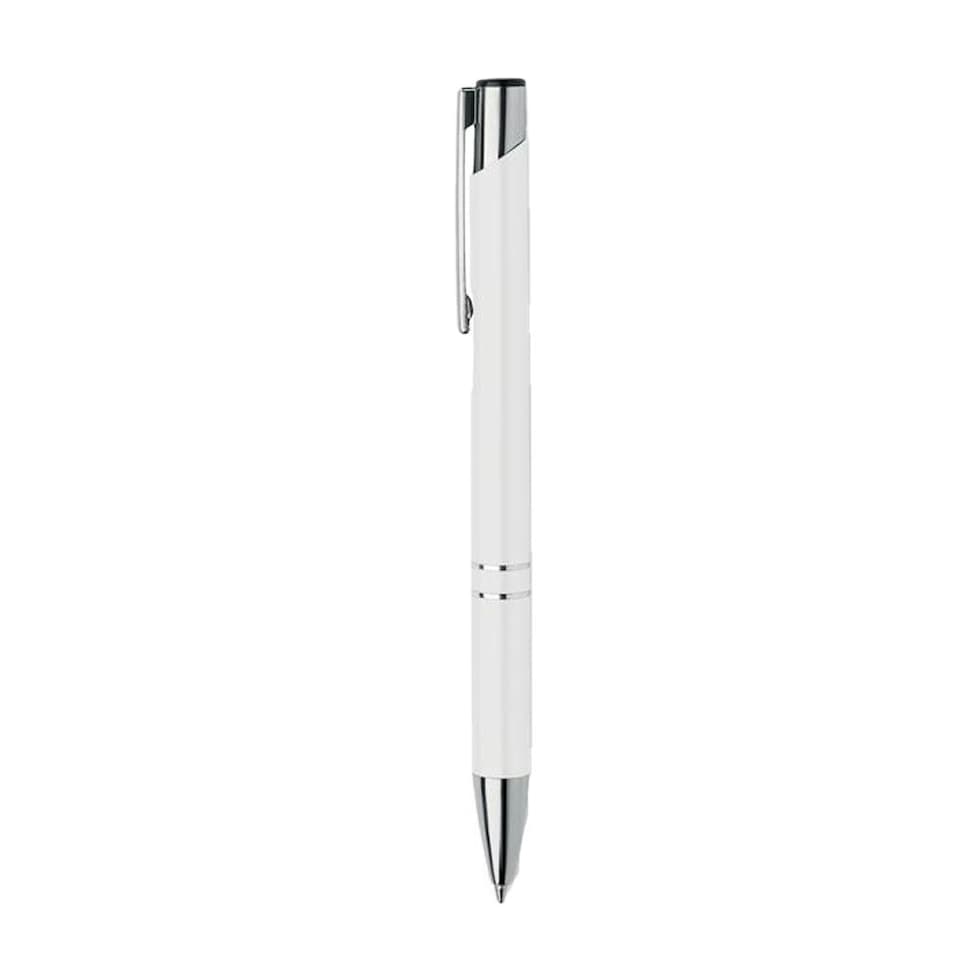 image 1 of MidOcean Bern Ra Recycled Aluminium Ballpoint Pen - White - 13.7cm x 1cm