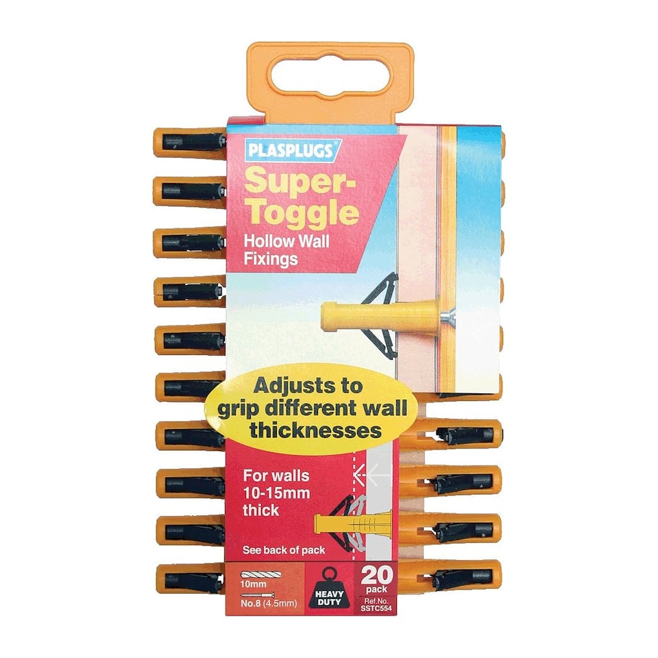 Plasplugs Super Toggle Hollow Fixing - SSTC554
