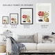 image 3 of Turks Cap Lily Fig and Beetle Calligraphy Huge Wall Art Print 18X24 In