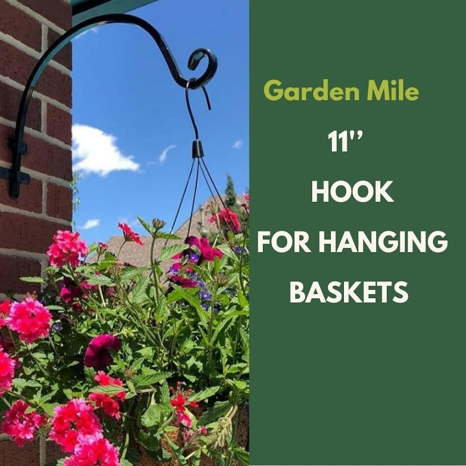image 1 of Marco Paul Black 11" Hanging Basket Hook