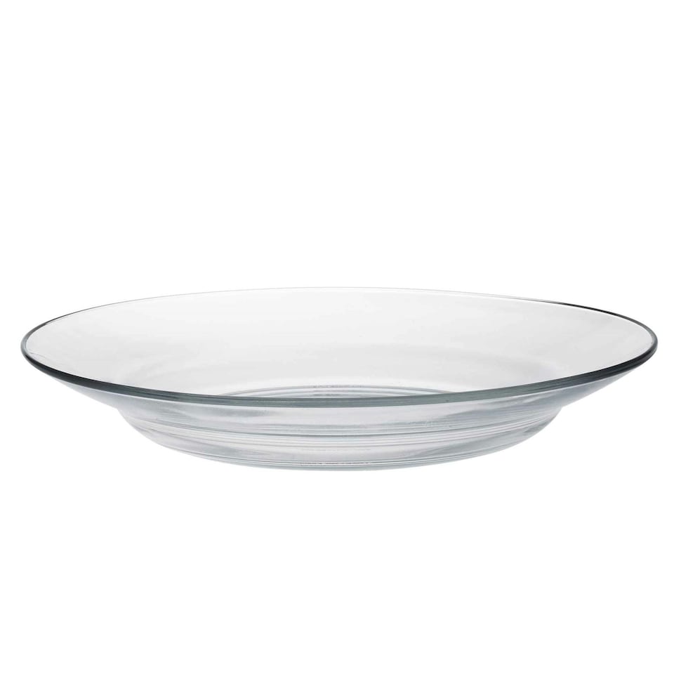 image 1 of Duralex Lys Glass Soup Plates Dishes - Tempered, Heat Resistant - 230mm - Pack of 6 Clear