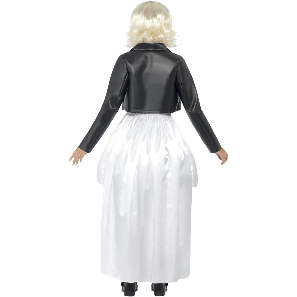 image 1 of Bride of Chucky Womens/Ladies Tiffany Lace Costume Set - White/Black - M M