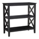 image 3 of Interiors by Premier Three Shelf Black Book Case, Pine Wood Tall Book Shelf, Large Book Case for Home & Office Black