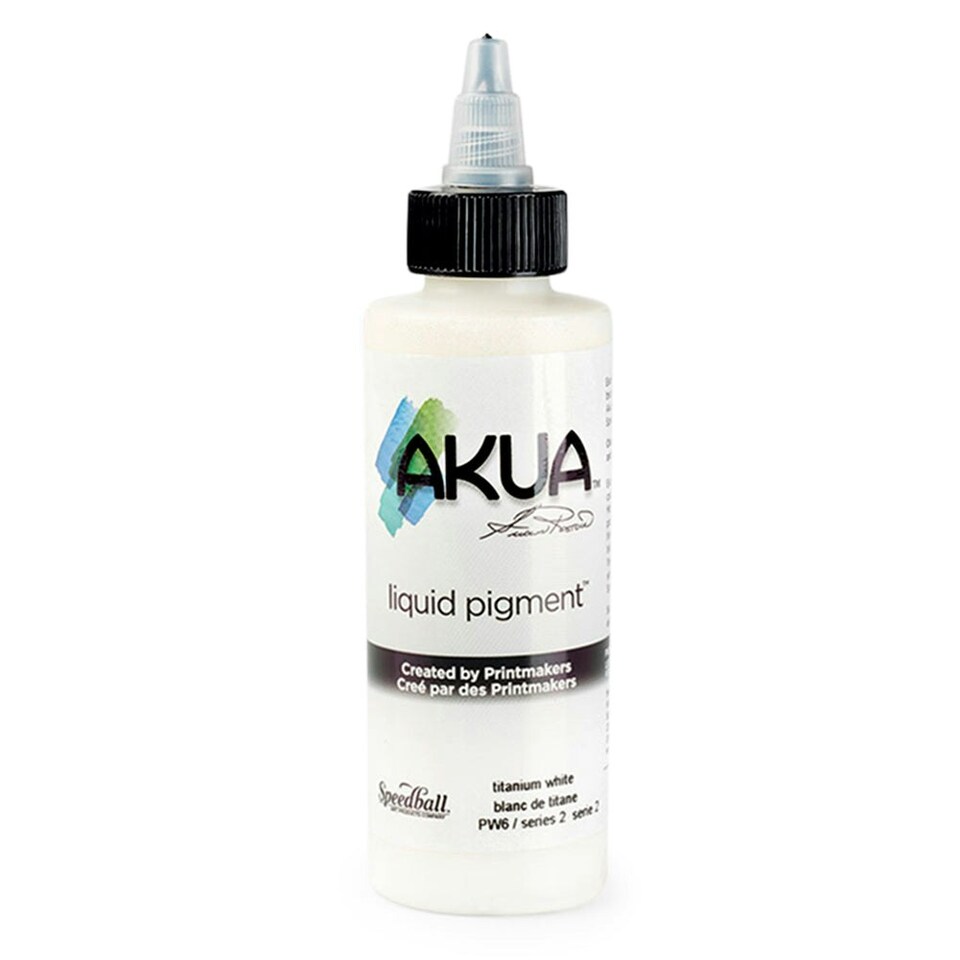 Speedball Akua Liquid Pigment, Titanium White, 4oz