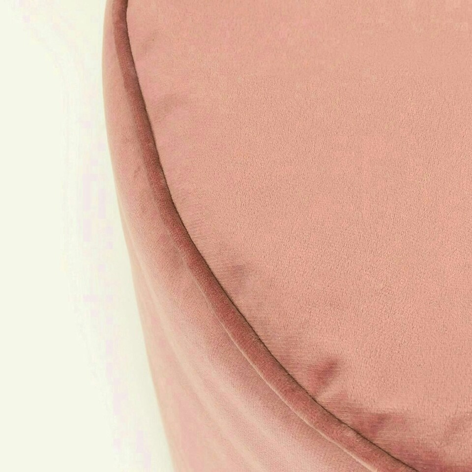 image 1 of icon Milano Velvet Bean Bag Pouffe Dusk Pink Large Velvet Footstools Pink