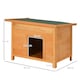 image 4 of Pawhut 82cm Elevated Dog Kennel Wooden Pet House Outdoor with Open Top
