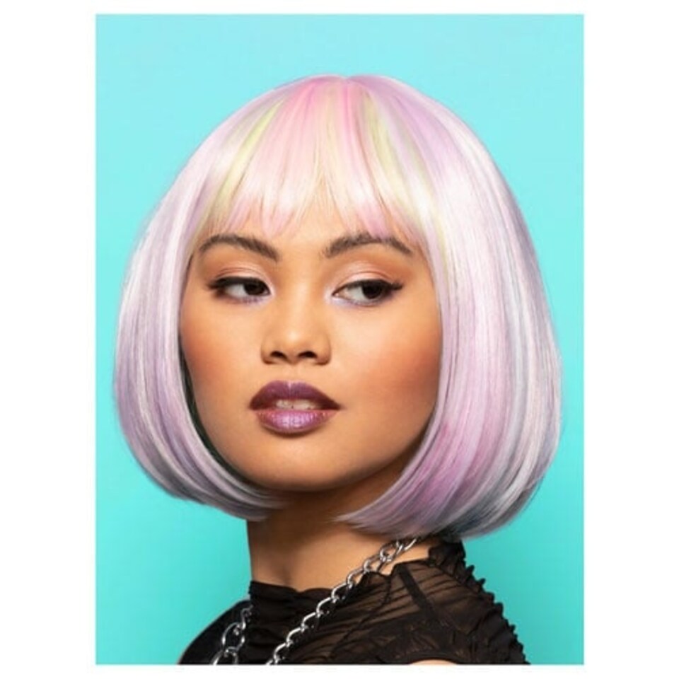 Manic Panic Misty Rainbow Glam Doll Lilac & Blonde Blunt Bob with Fringe Wig