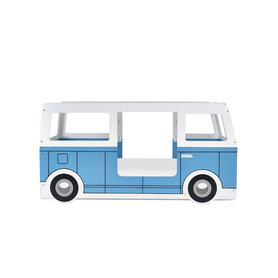 image 1 of Campervan 90cm Single Blue and White Bed