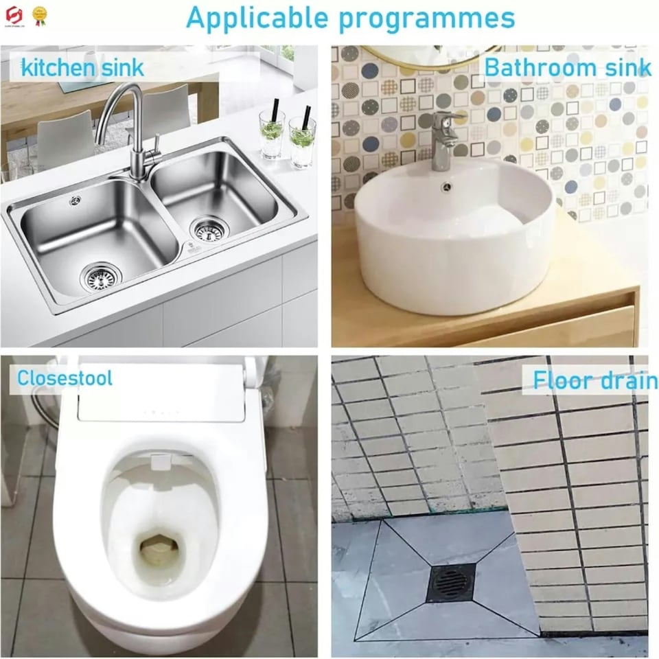 image 1 of Kilrock Slam Plughole Unblocker Bathroom Hair Clog Dirt Cleaner