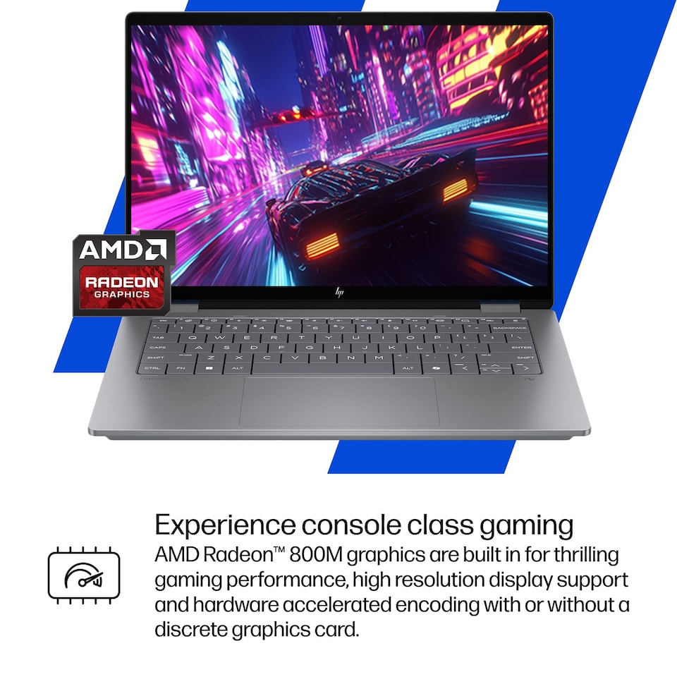 image 1 of HP OmniBook X Flip Copilot+ AMD Ryzen AI 7 16GB 1TB SSD 14" Touch 3K W11H 2-in-1