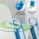 image 4 of Children Baby Toddler Kid Potty Training Toilet Seat Trainer Urinal Chair with Ladder, Green & Blue