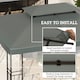 image 4 of Outsunny 3x4m Gazebo Replacement Roof Canopy 2 Tier Top UV Cover Patio Cream