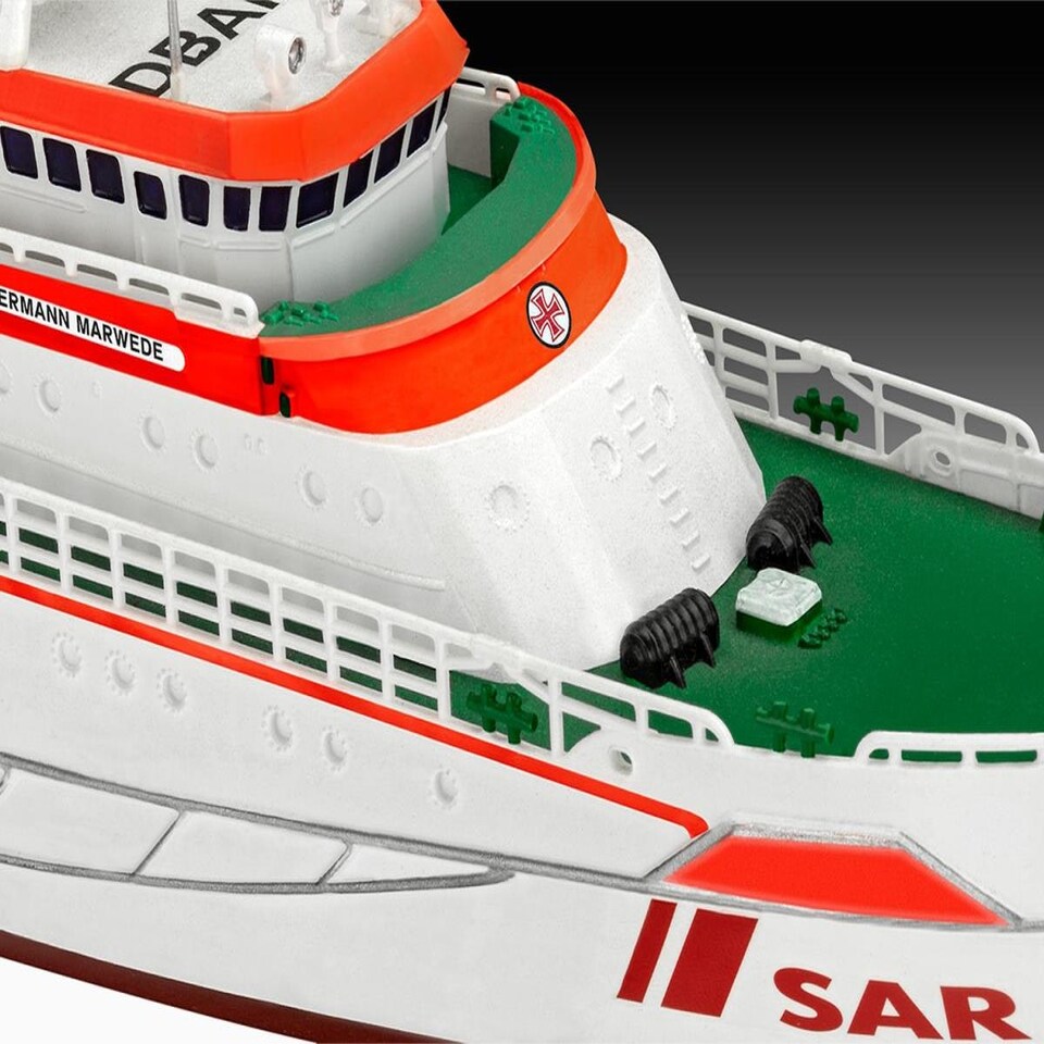 image 1 of Revell Hermann Marweded Search & Rescue Vessel Model Set (1:200)