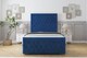 image 1 of Sloomy Monroe Navy Plush Bed Frame With 50" Upholstered Headboard 3' Single