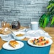 image 5 of Argon Tableware 16 Piece White Enamel Dinner Set - cm - Grey