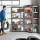 image 2 of VonHaus 5 Tier Heavy Duty Steel Corner Storage Unit for Garage