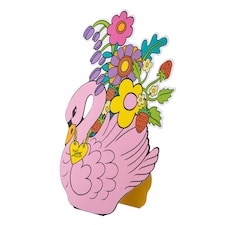 Hallmark Magical Botanicals X Liz Harry Card - Pink Swan Design