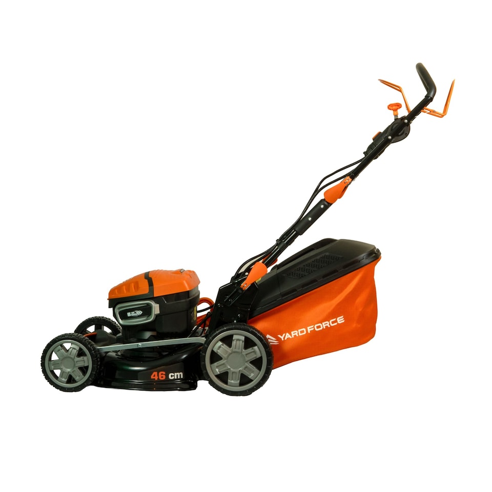image 1 of Yard Force 58V LFP 46cm Premium Brushless Cordless Self-Propelled Lawnmower with Variable Speed - 60L Capacity, 7 Cutting Heights, Mulching Function
