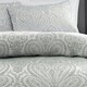image 2 of Portfolio Home Montpellier Paisley Jacquard Bedding Duvet Cover Set Silver | Single