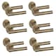 image 1 of Golden Grace 6 Pair Straight T-Bar Design Classic Door Handles in Antique Brass Finish with Spindle and Fixings Bronze