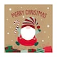 image 2 of Pack of 12 Gonk Brown Kraft Christmas Box Cards