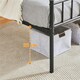 image 6 of Yaheetech 3ft Single Metal Bed Frame with Slatted Headboard Black