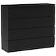 image 1 of Vida Designs Denver 8 Drawer Chest of Drawers Bedroom Storage, Black