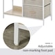 image 5 of HOMCOM Chest Dresser Tower with 3 Drawers Storage Cabinet Organizer, Beige