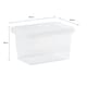 image 5 of Wham Crystal 5 x 37L Stackable Plastic Storage Boxes with Lids Clear Clear