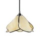 image 2 of Elegant Designer Pendant Lighting Shade with Amber Cream Glass Floral Petals