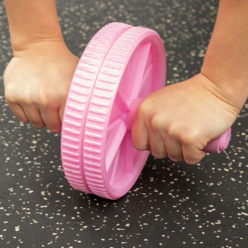 image 1 of Phoenix Fitness Ab Roller - Pink