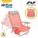 image 4 of Folding Chair with Headrest Aktive Flamingo Coral 51 x 76 x 45 cm (2 Units) N/A