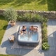 image 4 of Wave Pacific 6 Person Inflatable Hot Tub, Dark Grey