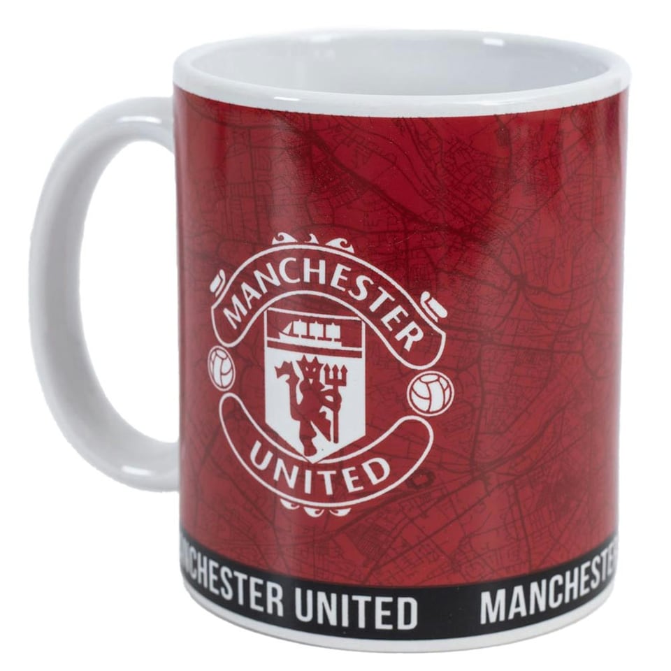 image 1 of Manchester United FC Identity Crest Mug - Red/White - One Size
