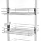 image 3 of Living and Home Tall and Narrow 6-Tier Metal Kitchen Pull-out Kitchen Cabinet Basket Shelf, Silver