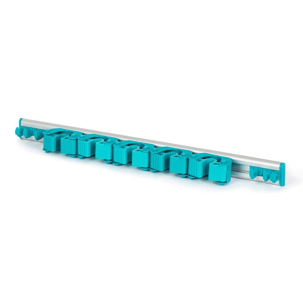 Wall Mounted Mop & Broom Holder Turquoise