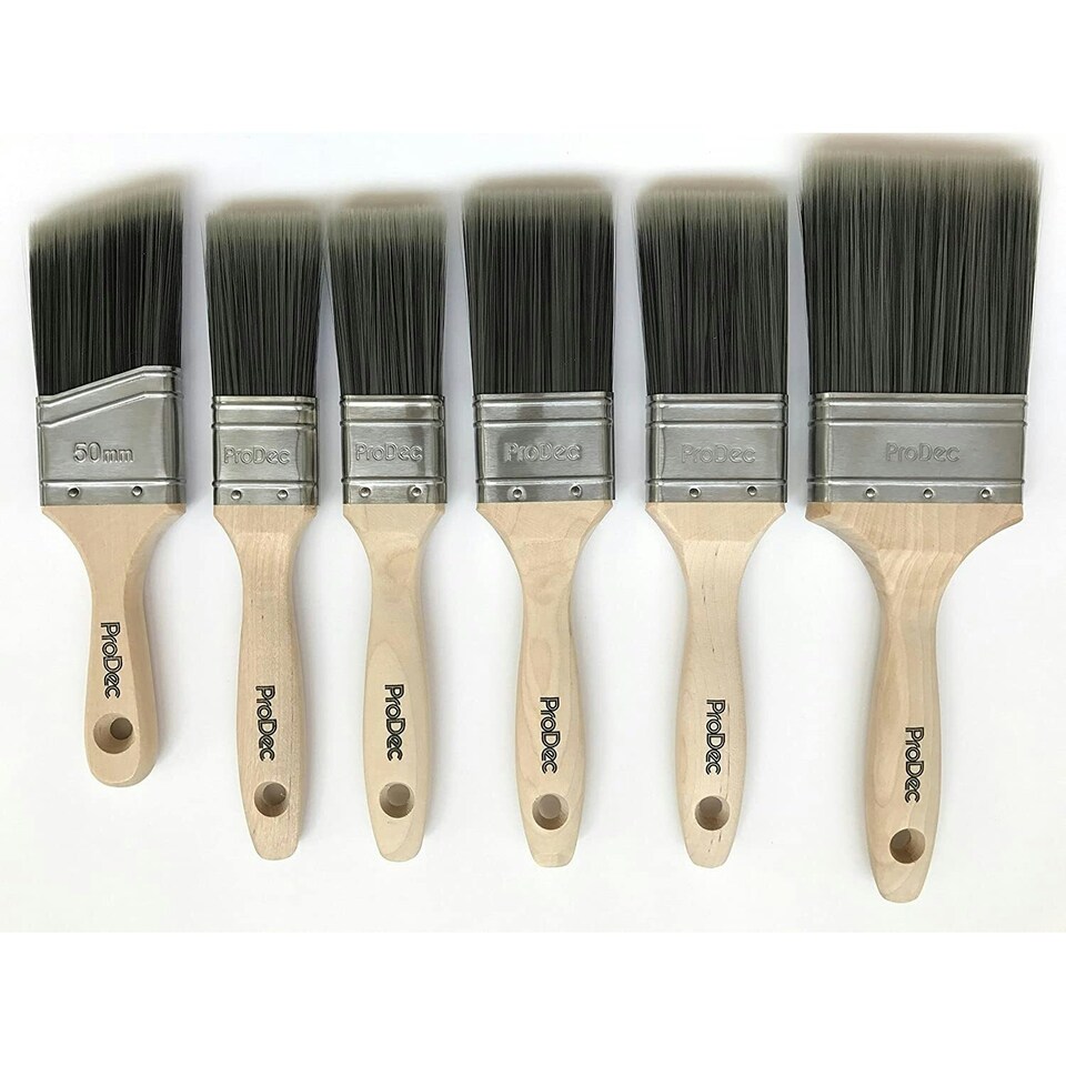 image 1 of ProDec Trojan Paint Brush Set (Pack of 6) - Beige/Black - One Size