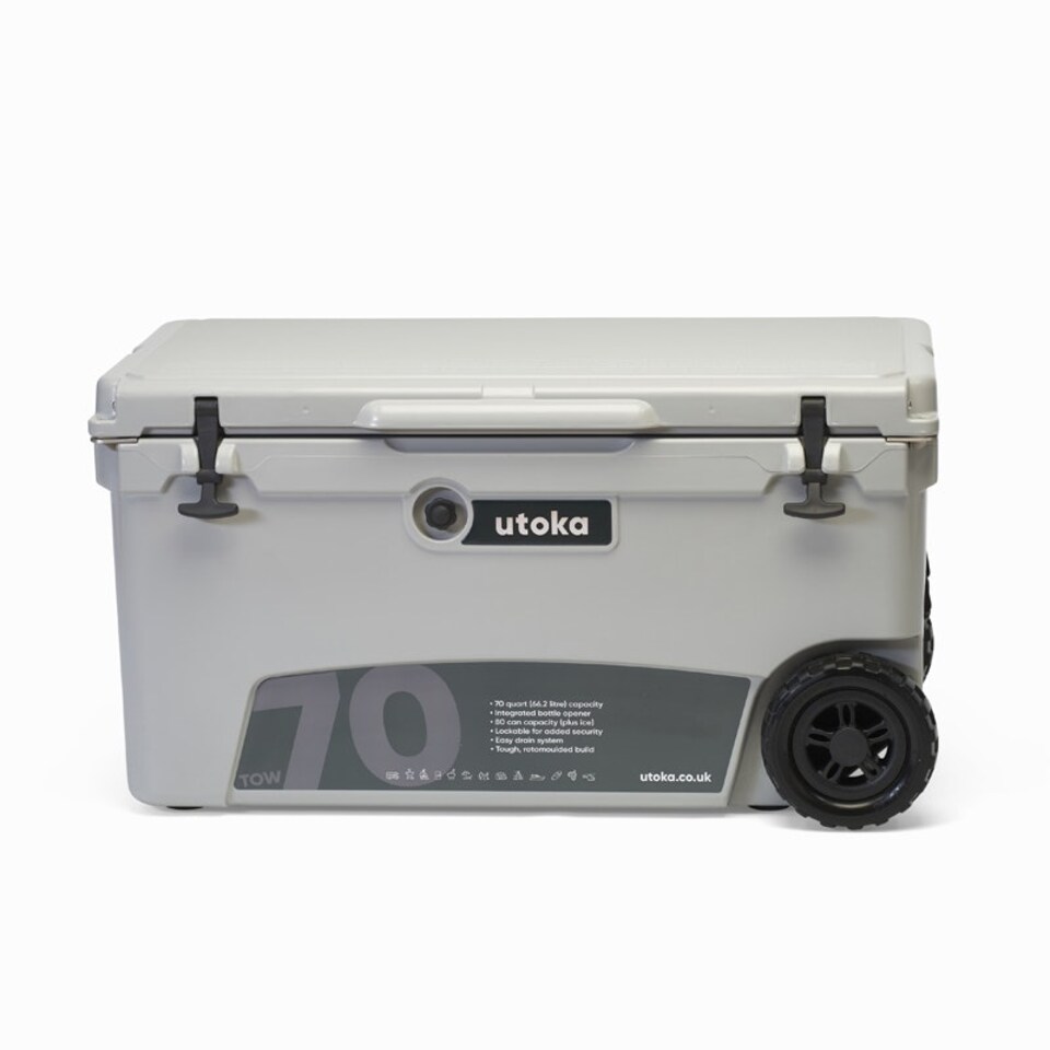 image 1 of Utoka Tow 70 Cool Grey Hard Cooler Cool Box Grey